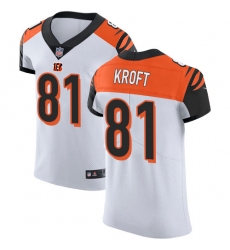 Nike Bengals #81 Tyler Kroft White Mens Stitched NFL Vapor Untouchable Elite Jersey