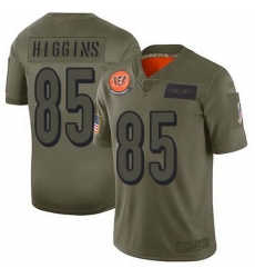 Nike Bengals 85 Tee Higgins Camo Men Stitched NFL Limited 2019 Salute To Service Jersey