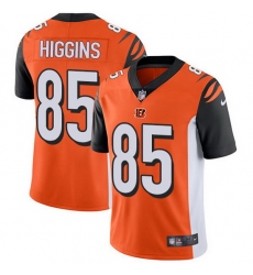 Nike Bengals 85 Tee Higgins Orange Alternate Men Stitched NFL Vapor Untouchable Limited Jersey
