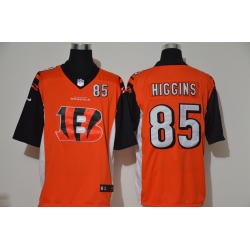 Nike Bengals 85 Tee Higgins Orange Team Big Logo Number Vapor Untouchable Limited Jersey