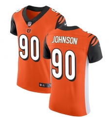 Nike Bengals #90 Michael Johnson Orange Alternate Mens Stitched NFL Vapor Untouchable Elite Jersey