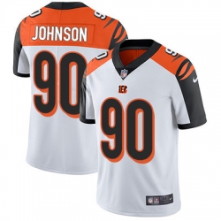 Nike Bengals #90 Michael Johnson White Mens Stitched NFL Vapor Untouchable Limited Jersey