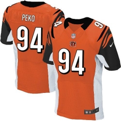 Nike Bengals #94 Domata Peko Orange Alternate Mens Stitched NFL Elite Jersey