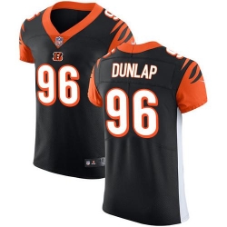 Nike Bengals #96 Carlos Dunlap Black Team Color Mens Stitched NFL Vapor Untouchable Elite Jersey