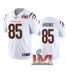 Nike Cincinati Bengals 85 Tee Higgins White 2022 Super Bowl LVI Vapor Limited Jersey