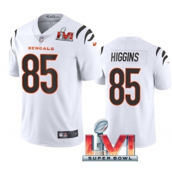 Nike Cincinati Bengals 85 Tee Higgins White 2022 Super Bowl LVI Vapor Limited Jersey