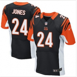 Nike Cincinnati Bengals #24 Adam Jones Black Team Color Mens Stitched NFL Elite Jersey