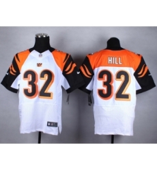 Nike Cincinnati Bengals 32 Jeremy Hill White Elite NFL Jersey