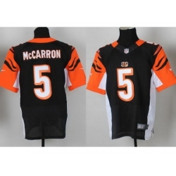 Nike Cincinnati Bengals 5 AJ McCarron Black Elite NFL Jersey