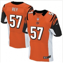 Nike Cincinnati Bengals #57 Vincent Rey Orange Alternate Mens Stitched NFL Elite Jersey