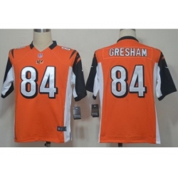 Nike Cincinnati Bengals 84 Jermaine Gresham Orange Game NFL Jersey