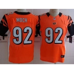 Nike Cincinnati Bengals 92 Dontay Moch Orange Elite NFL Jersey