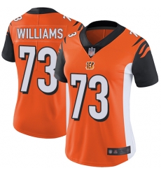 Bengals 73 Jonah Williams Orange Alternate Women Stitched Football Vapor Untouchable Limited Jersey
