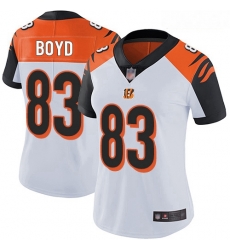 Bengals #83 Tyler Boyd White Women Stitched Football Vapor Untouchable Limited Jersey