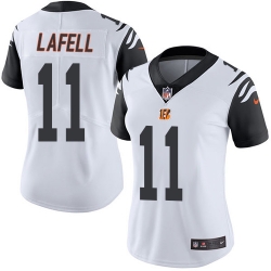 Nike Bengals #11 Brandon LaFell White Womens Stitched NFL Limited Rush Jersey