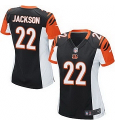 Nike Bengals #22 William Jackson Black Team Color Womens Stitched NFL Elite Jersey