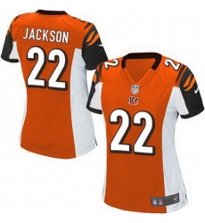 Nike Bengals #22 William Jackson Orange Alternate Womens Stitched NFL Elite Jersey