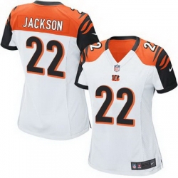 Nike Bengals #22 William Jackson White Womens Stitched NFL Elite Jersey