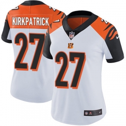 Nike Bengals #27 Dre Kirkpatrick White Womens Stitched NFL Vapor Untouchable Limited Jersey