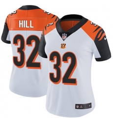 Nike Bengals #32 Jeremy Hill White Womens Stitched NFL Vapor Untouchable Limited Jersey