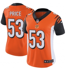 Nike Bengals #53 Billy Price Orange Alternate Womens Stitched NFL Vapor Untouchable Limited Jersey