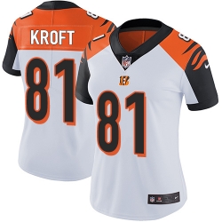 Nike Bengals #81 Tyler Kroft White Womens Stitched NFL Vapor Untouchable Limited Jersey