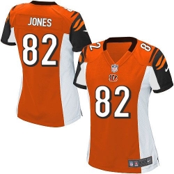 Nike Bengals #82 Marvin Jones Orange Alternate Womens Stitched NFL Elite Jersey