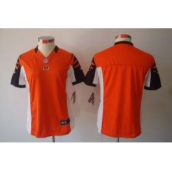 Women Nike NFL Cincinnati Bengals Blank Orange Color[ LIMITED Jersey]