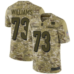 Bengals 73 Jonah Williams Camo Youth Stitched Football Limited 2018 Salute to Service Jersey