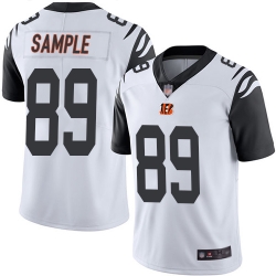 Bengals 89 Drew Sample White Youth Stitched Football Limited Rush Jersey