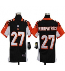 Nike Bengals #27 Dre Kirkpatrick Black Team Color Youth Stitched NFL Elite Jersey