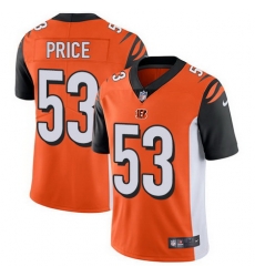 Nike Bengals #53 Billy Price Orange Alternate Youth Stitched NFL Vapor Untouchable Limited Jersey