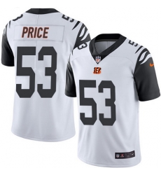 Nike Bengals #53 Billy Price White Youth Stitched NFL Limited Rush Jersey