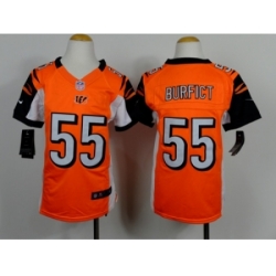 Nike Youth Cincinnati Bengals #55 Vontaze Burfict Orange Jerseys