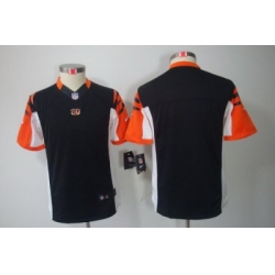 Nike Youth NFL Cincinnati Bengals Blank Black Color[Youth Limited Jerseys]
