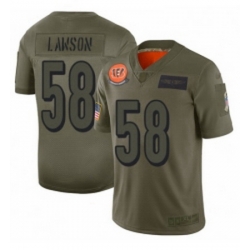 Youth Cincinnati Bengals 58 Carl Lawson Limited Camo 2019 Salute to Service Football Jersey