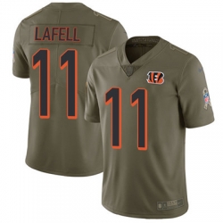 Youth Nike Bengals #11 Brandon LaFell Olive Stitched NFL Limited 2017 Salute to Service Jersey