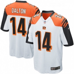 Youth Nike Cincinnati Bengals 14 Andy Dalton Game White NFL Jersey