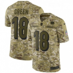 Youth Nike Cincinnati Bengals 18 AJ Green Limited Camo 2018 Salute to Service NFL Jersey