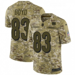 Youth Nike Cincinnati Bengals 83 Tyler Boyd Limited Camo 2018 Salute to Service NFL Jersey
