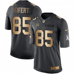 Youth Nike Cincinnati Bengals 85 Tyler Eifert Limited BlackGold Salute to Service NFL Jersey