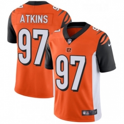 Youth Nike Cincinnati Bengals 97 Geno Atkins Elite Orange Alternate NFL Jersey