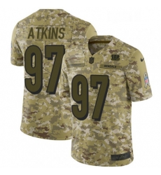 Youth Nike Cincinnati Bengals 97 Geno Atkins Limited Camo 2018 Salute to Service NFL Jersey