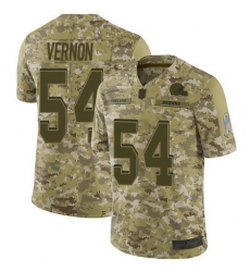 Browns #54 Olivier Vernon Camo Men Stitched Football Limited 2018 Salute To Service Jersey