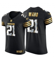 Cleveland Browns 21 Denzel Ward Men Nike Black Edition Vapor Untouchable Elite NFL Jersey