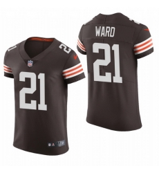 Cleveland Browns 21 Denzel Ward Nike Men Brwon Team Color Men Stitched NFL 2020 Vapor Untouchable Elite Jersey