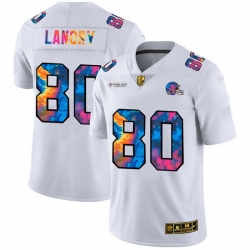 Cleveland Browns 80 Jarvis Landry Men White Nike Multi Color 2020 NFL Crucial Catch Limited NFL Jersey