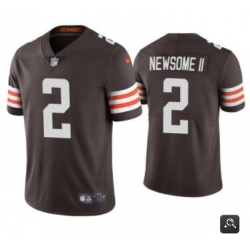 Men Cleveland Browns #2 Greg Newsome II Brown 2021 Vapor Untouchable Limited Stitched NFL Jersey