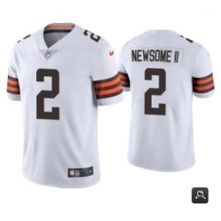 Men Cleveland Browns #2 Greg Newsome II White 2021 Vapor Untouchable Limited Stitched NFL Jersey