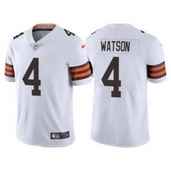 Men Cleveland Browns 4 Deshaun Watson White Vapor Untouchable Limited Stitched jersey